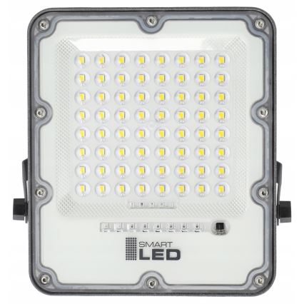 LED regulējams saules prožektors LED/50W/3,2V 5000K 6000 mAh IP65 melns + tālvadība