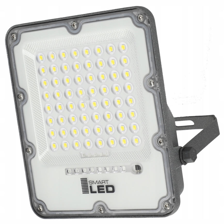 LED regulējams saules prožektors LED/50W/3,2V 5000K 6000 mAh IP65 melns + tālvadība