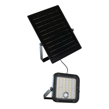 LED regulējams saules reflektors ar sensoru LED/10W/3,7V 4000/6000K IP65 3600 mAh + tālvadības pults