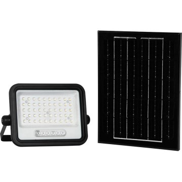 LED regulējams saules prožektors LED/100W/3,2V 2000-8000K IP65 5000 mAh melns + tālvadības pults
