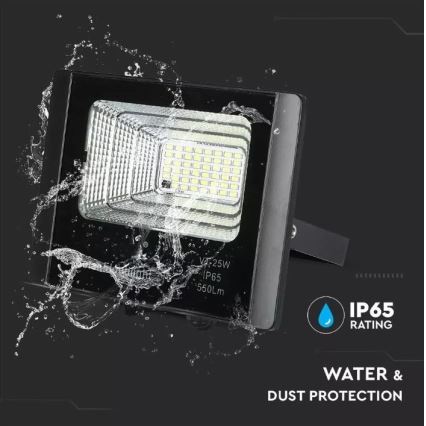 LED regulējams saules prožektors LED/12W/3,2V 6000K IP65 5000 mAh + tālvadība