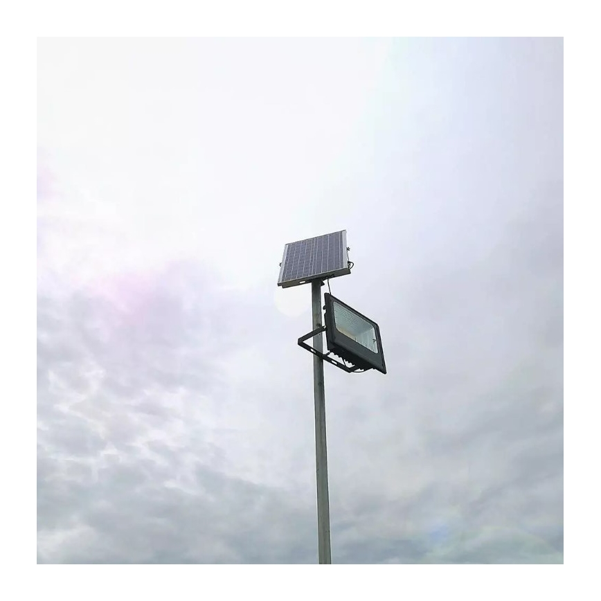 LED regulējams saules prožektors LED/16W/3,2V 4000K IP65 10000 mAh + tālvadība