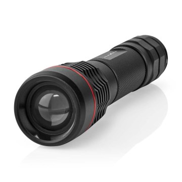 LED regulējams uzlādējams alumīnija lukturis LED/10W/5V 2200 mAh IPX7 melns