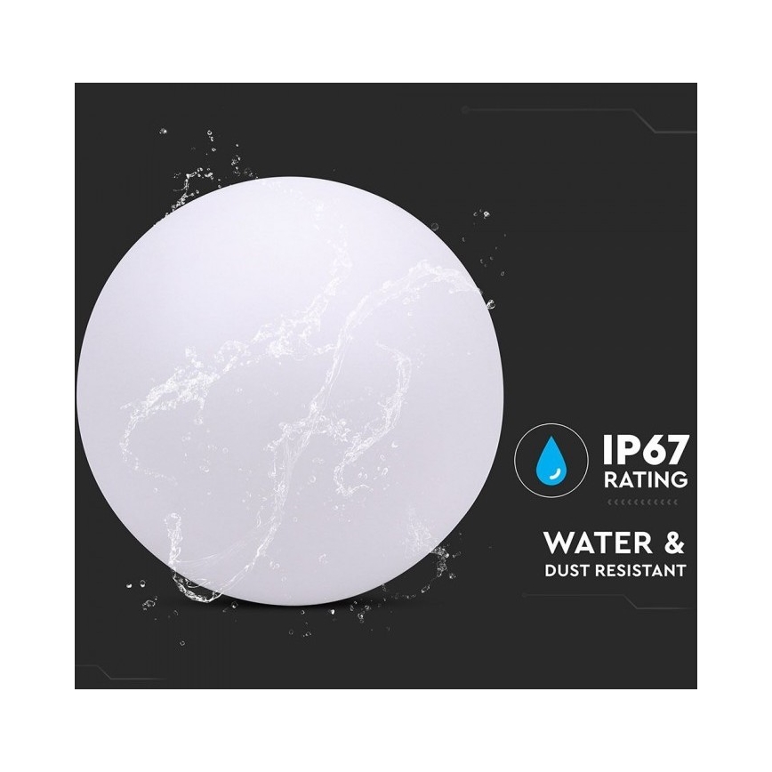 LED RGB Aptumšojama āra lampa LED/1W/230V 30cm IP67