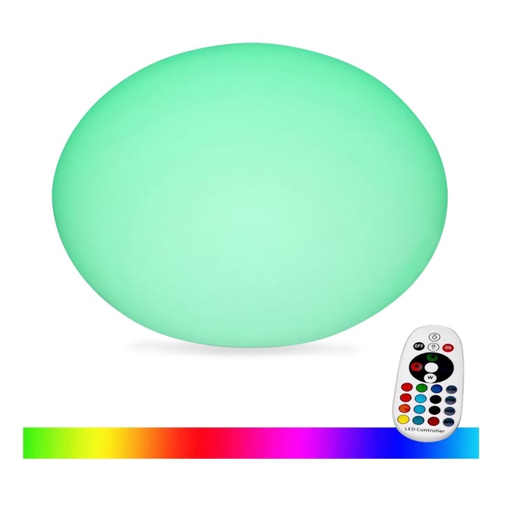 LED RGB Aptumšojama āra lampa LED/1W/5V 1000 mAh 20cm IP67 + tālvadības pults