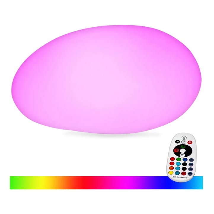 LED RGB Aptumšojama āra lampa LED/1W/5V 28cm IP67 1000 mAh + tālvadības pults