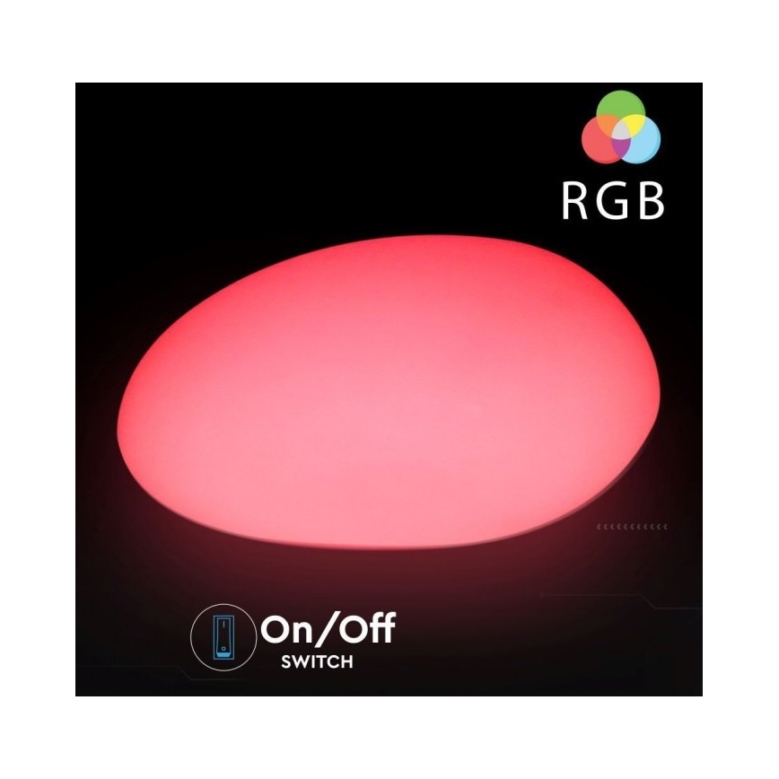 LED RGB Aptumšojama āra lampa LED/1W/5V 28cm IP67 1000 mAh + tālvadības pults