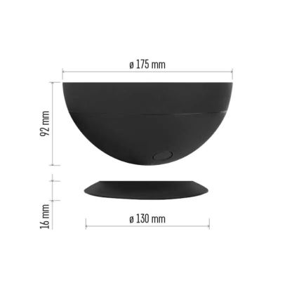 LED RGB Aptumšojama galda lampa GoSmart LED/7W/230V Wi-Fi melna