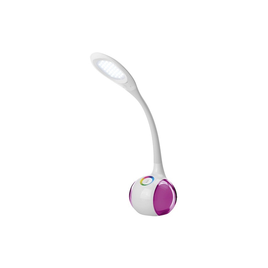 LED RGB Aptumšojama galda lampa LED/7W/230V balta