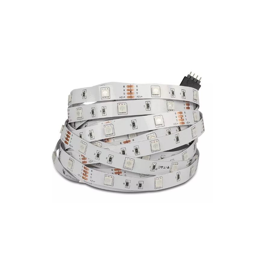 LED RGB Aptumšojama josla 2x5m LED/48W/230V + tālvadības pults