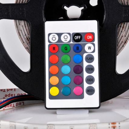 LED RGB Aptumšojama josla 5m LED/18W/12V IP20 + TP