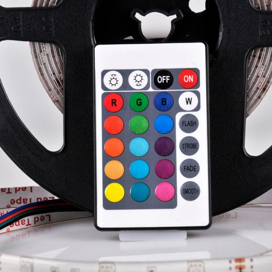 LED RGB Aptumšojama josla 5m LED/18W/12V IP20 + TP