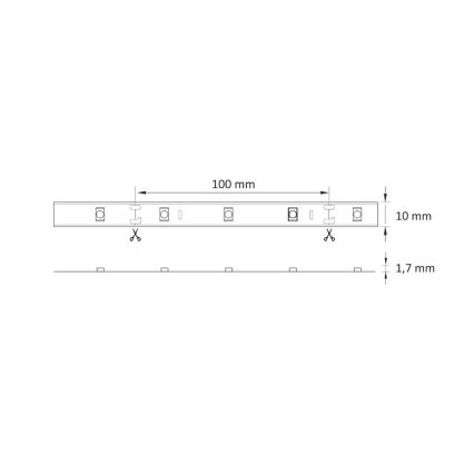 LED RGB Aptumšojama josla 5m LED/18W/12V IP20 + TP