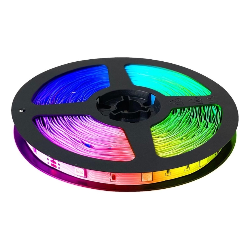 LED RGB Aptumšojama josla LED/25,2W/230V 15 m + tālvadības pults