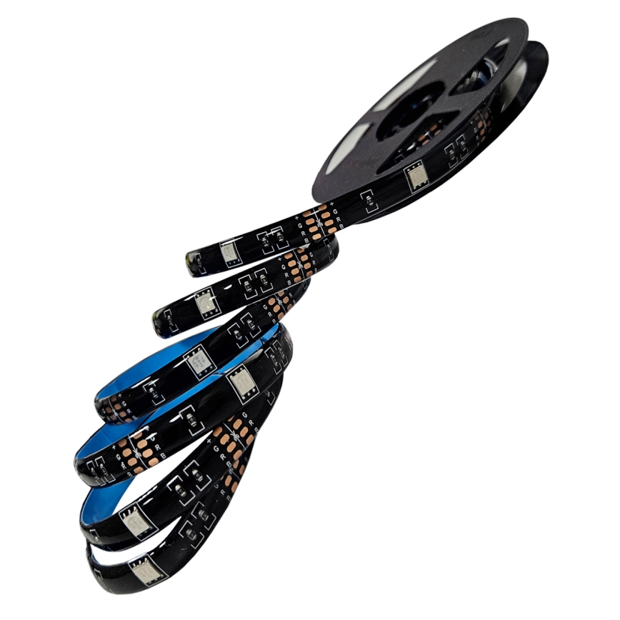 LED RGB Aptumšojama josla LED/6W/5V USB 2 m + tālvadības pults