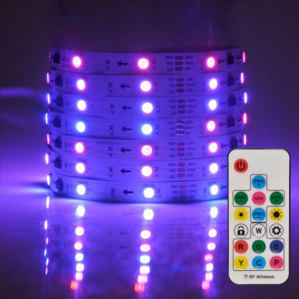 LED RGB Aptumšojama josla MAGIC 2 m LED/12W/230V + TP
