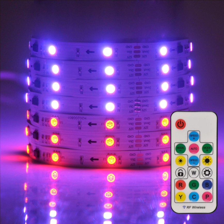 LED RGB Aptumšojama josla MAGIC 2 m LED/12W/230V + TP