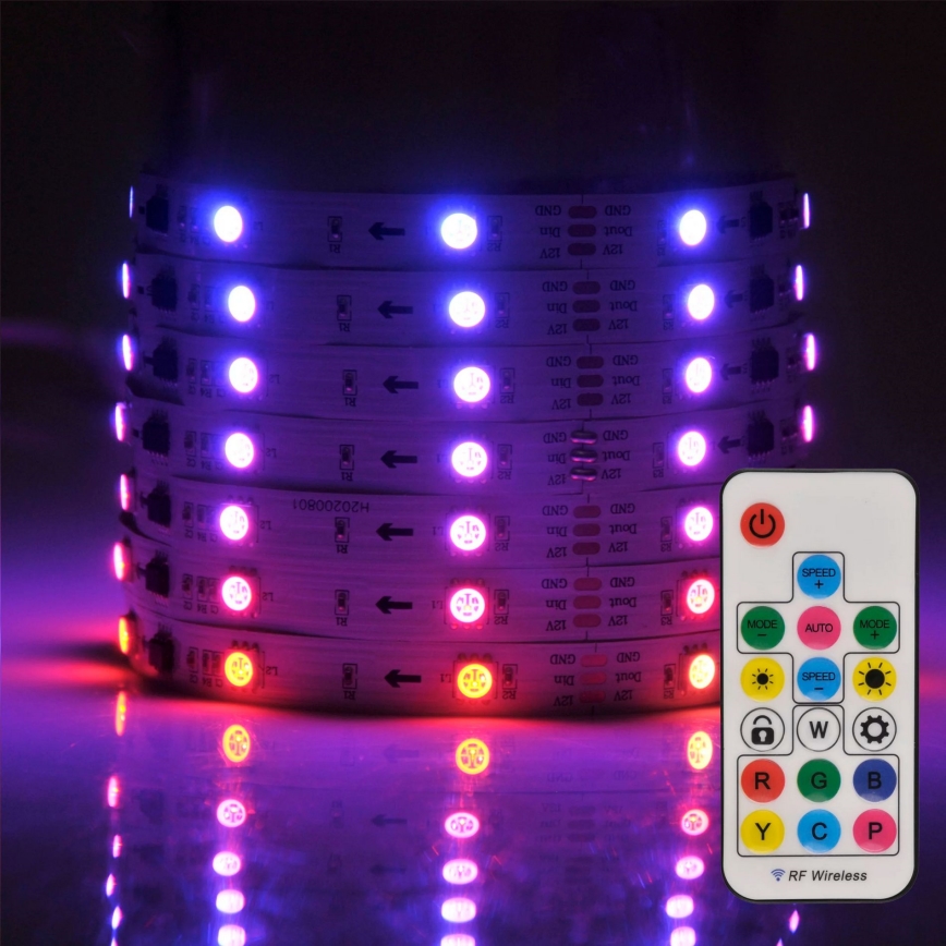LED RGB Aptumšojama josla MAGIC 2 m LED/12W/230V + TP