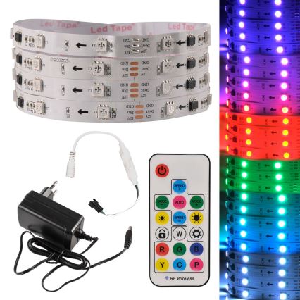 LED RGB Aptumšojama josla MAGIC 2 m LED/12W/230V + TP