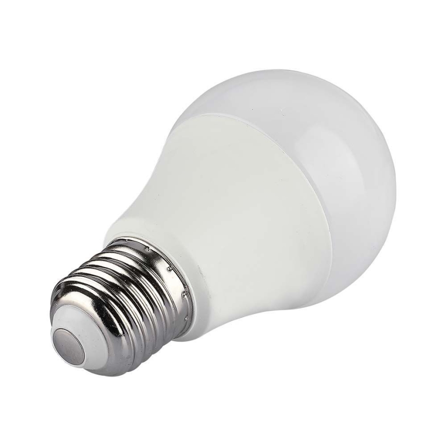 LED RGB Aptumšojama spuldze A60 E27/8,5W/230V 4000K + tālvadības pults