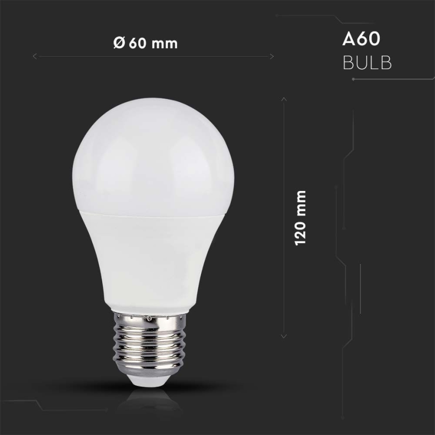 LED RGB Aptumšojama spuldze A60 E27/8,5W/230V 4000K + tālvadības pults