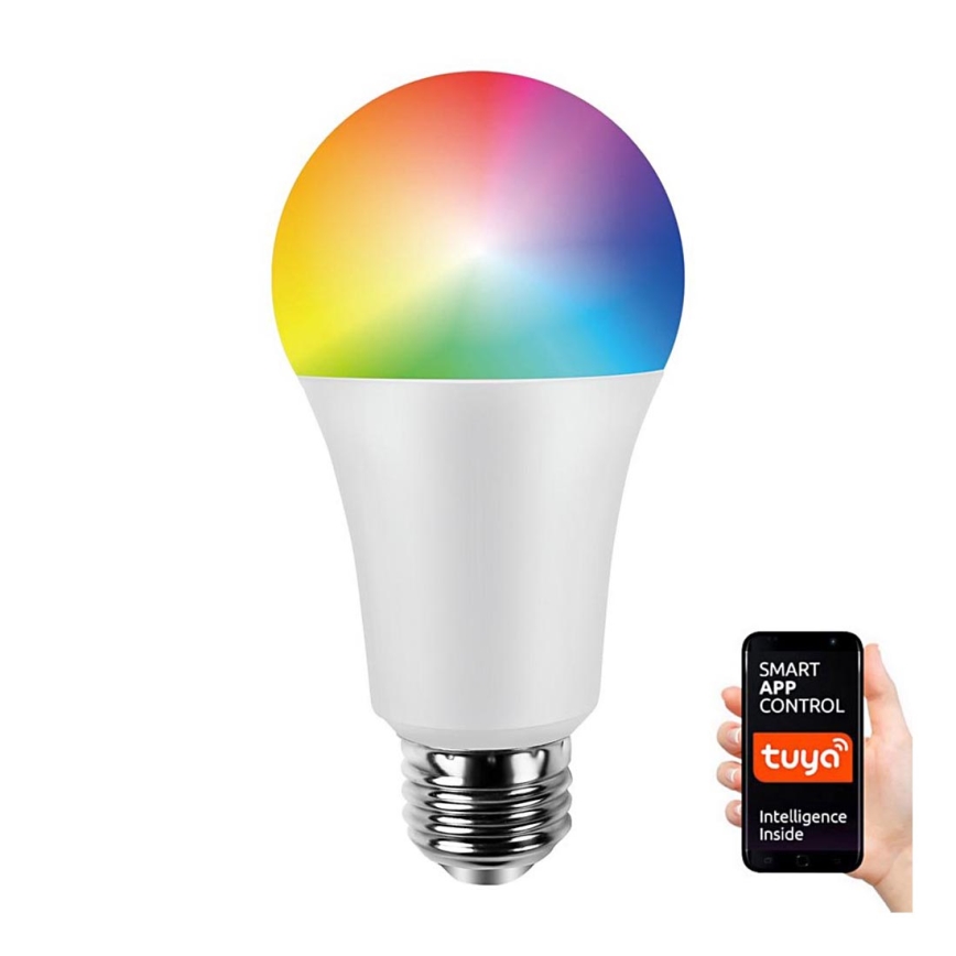 LED RGB Aptumšojama spuldze A60 E27/8W/230V 2700-6500K Wi-Fi Tuya