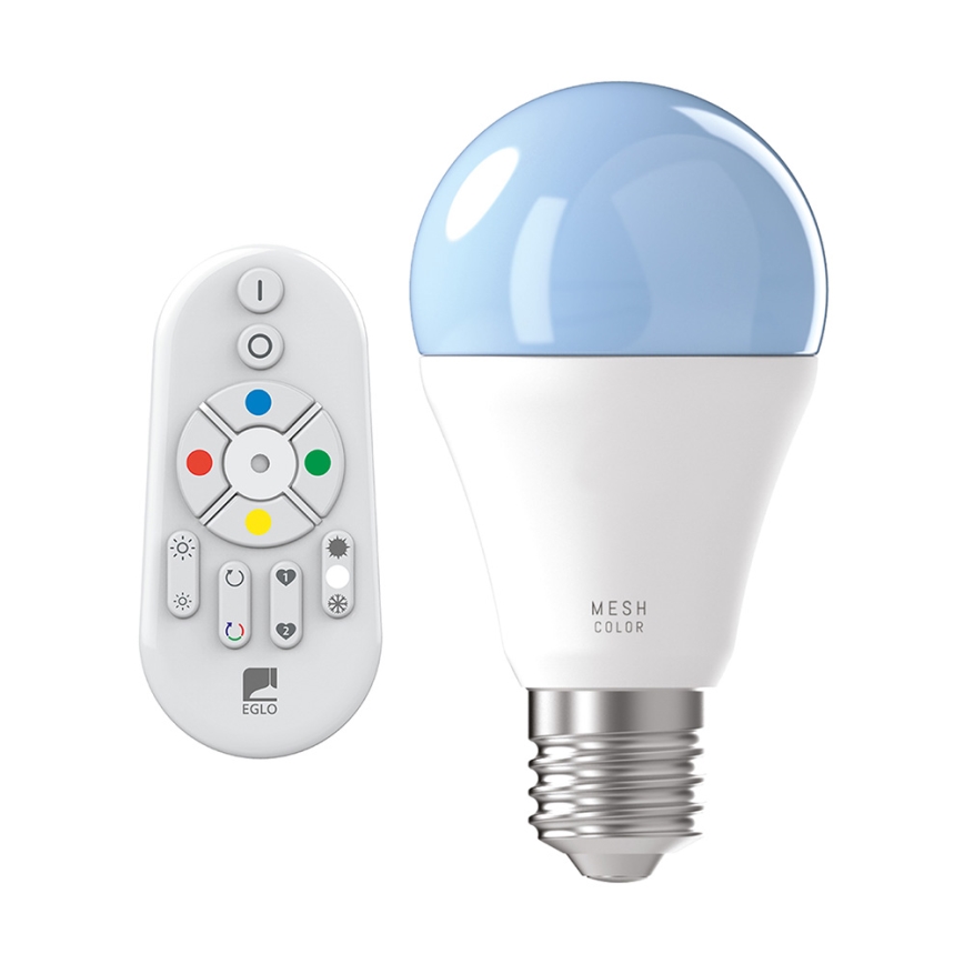 LED RGB Aptumšojama spuldze CONNECT E27/9W + tālvadības pults - Eglo