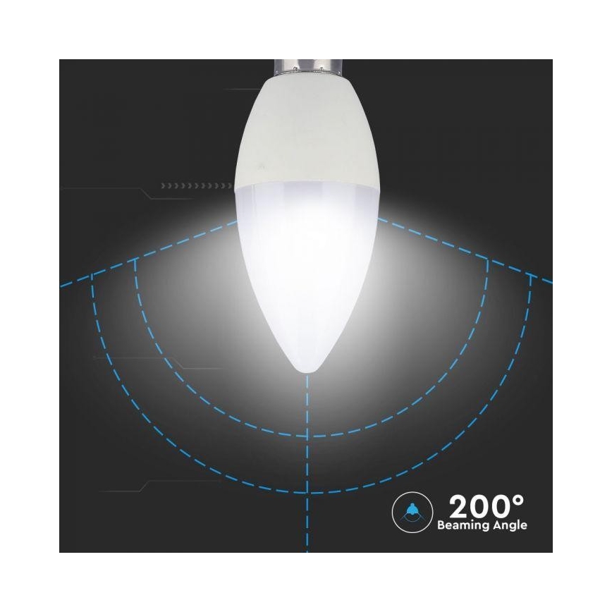 LED RGB Aptumšojama spuldze E14/3,5W/230V 6400K + TP