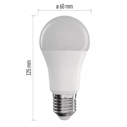 LED RGB Aptumšojama spuldze GoSmart A60 E27/11W/230V 2700-6500K Tuya