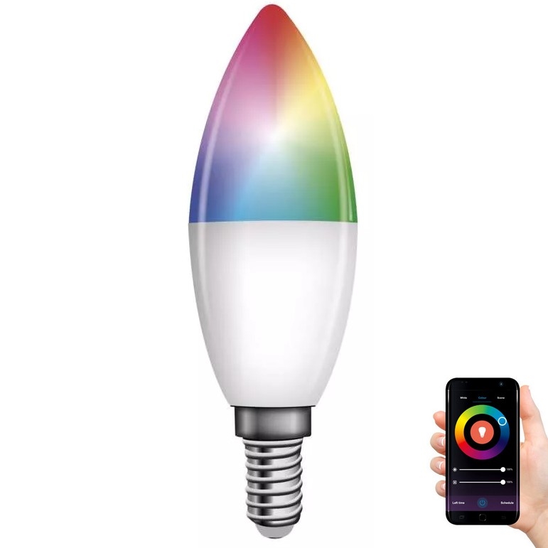 LED RGB Aptumšojama spuldze GoSmart E14/4,8W/230V 2700-6500K Wi-Fi Tuya