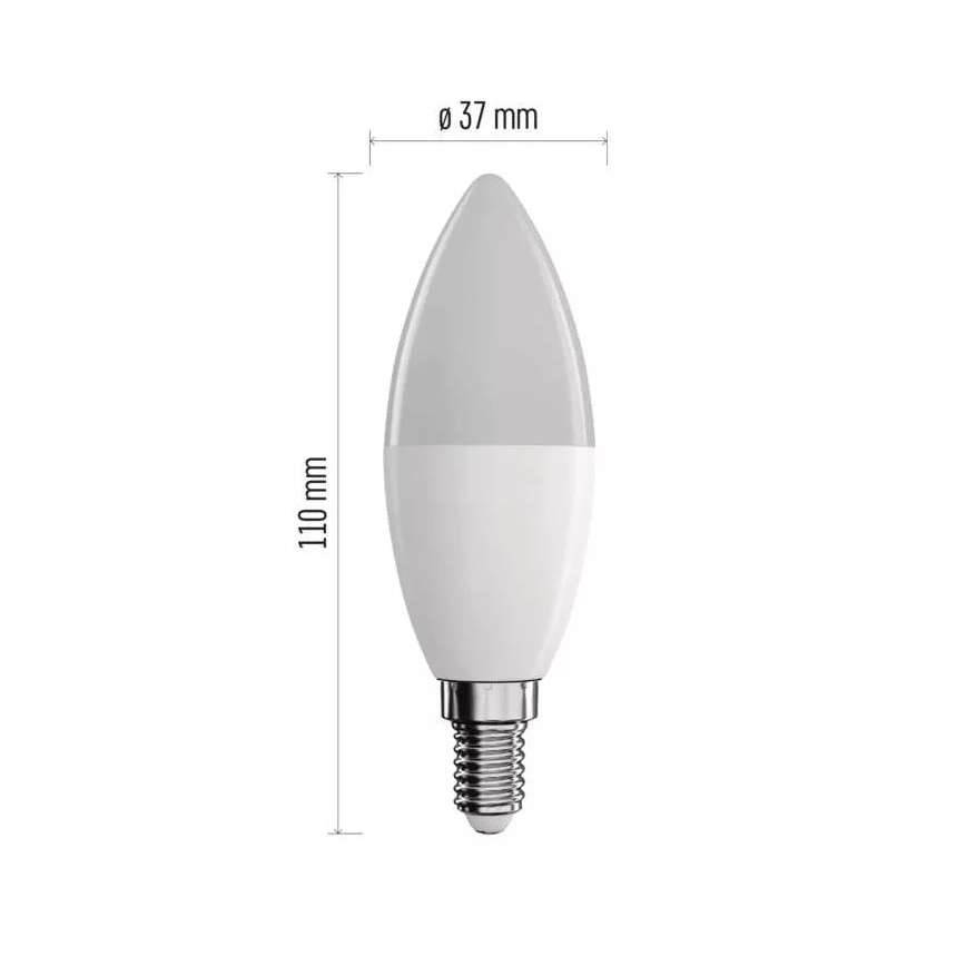 LED RGB Aptumšojama spuldze GoSmart E14/4,8W/230V 2700-6500K Wi-Fi Tuya