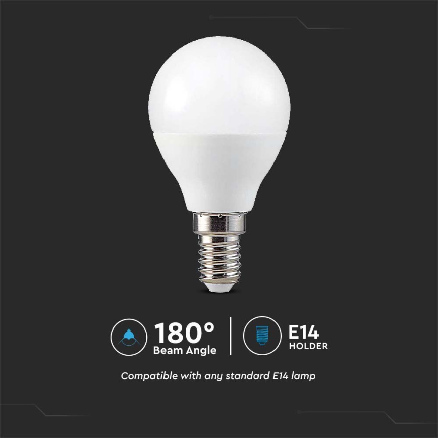 LED RGB Aptumšojama spuldze P45 E14/4,8W/230V 3000K + tālvadības pults