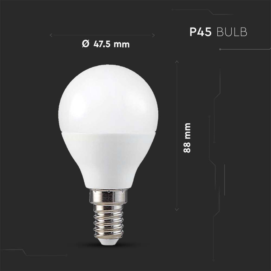 LED RGB Aptumšojama spuldze P45 E14/4,8W/230V 3000K + tālvadības pults
