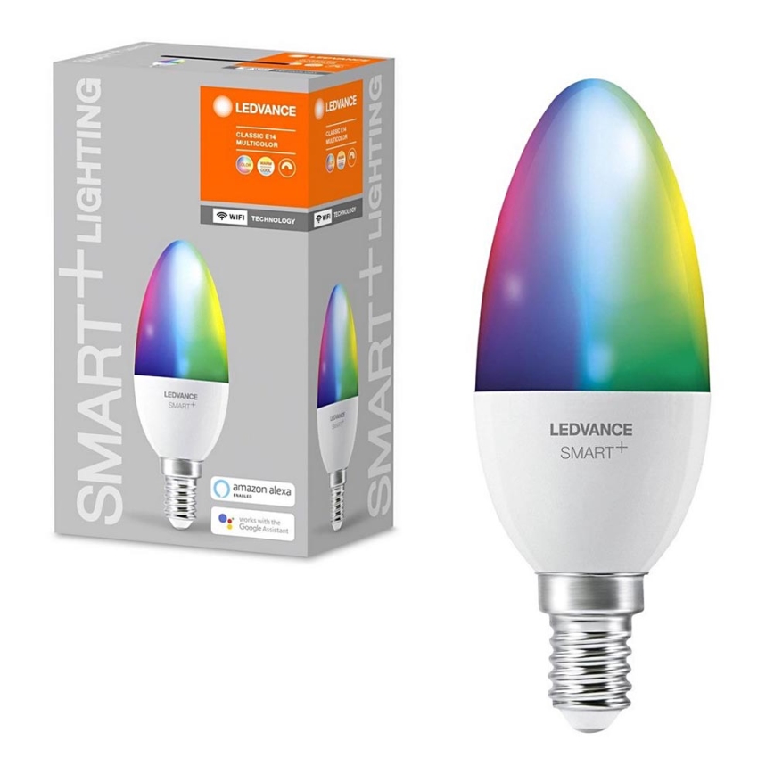 LED RGB Aptumšojama spuldze SMART+ E14/5W/230V 2700K-6500K - Ledvance