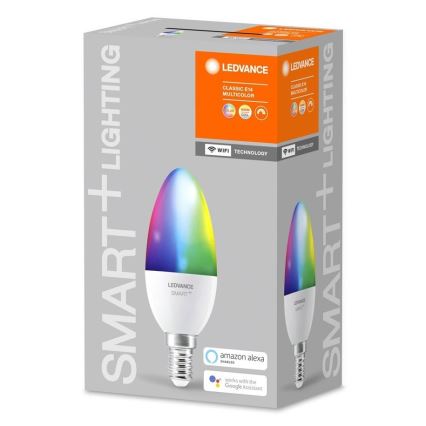 LED RGB Aptumšojama spuldze SMART+ E14/5W/230V 2700K-6500K - Ledvance