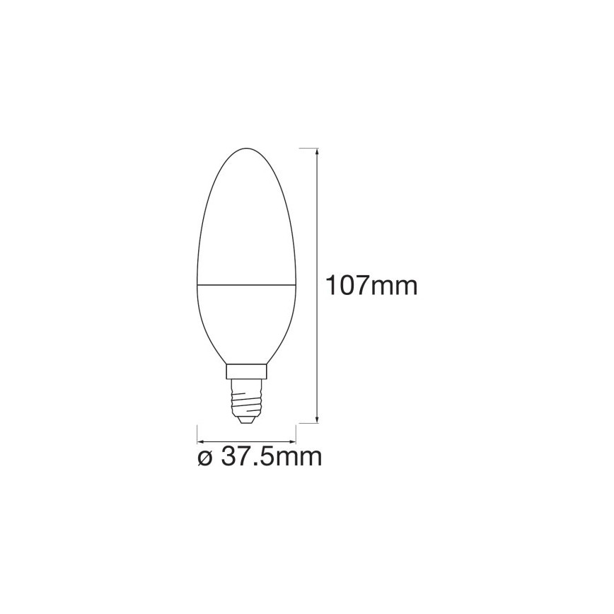 LED RGB Aptumšojama spuldze SMART+ E14/5W/230V 2700K-6500K - Ledvance