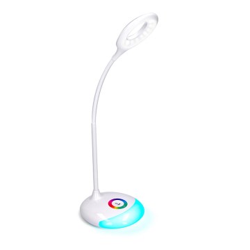 LED RGB Aptumšojama uzlādējama galda lampa LED/5W/5V 1800 mAh