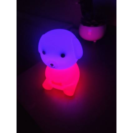 LED RGBW Aptumšojama uzlādējams bērnu nakts lampa LED/2,5W/5V 3000K 1200 mAh suns
