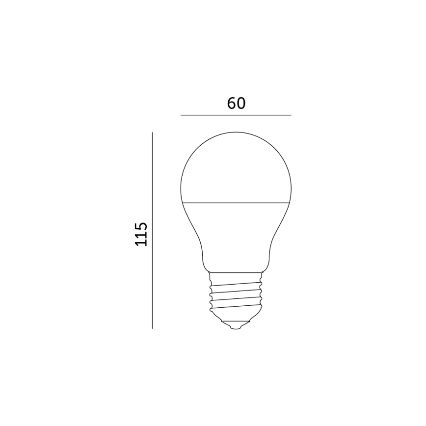 LED RGB Aptumšojama viedā spuldze E27/9,5W/230V 2700-6500K Wi-Fi Tuya