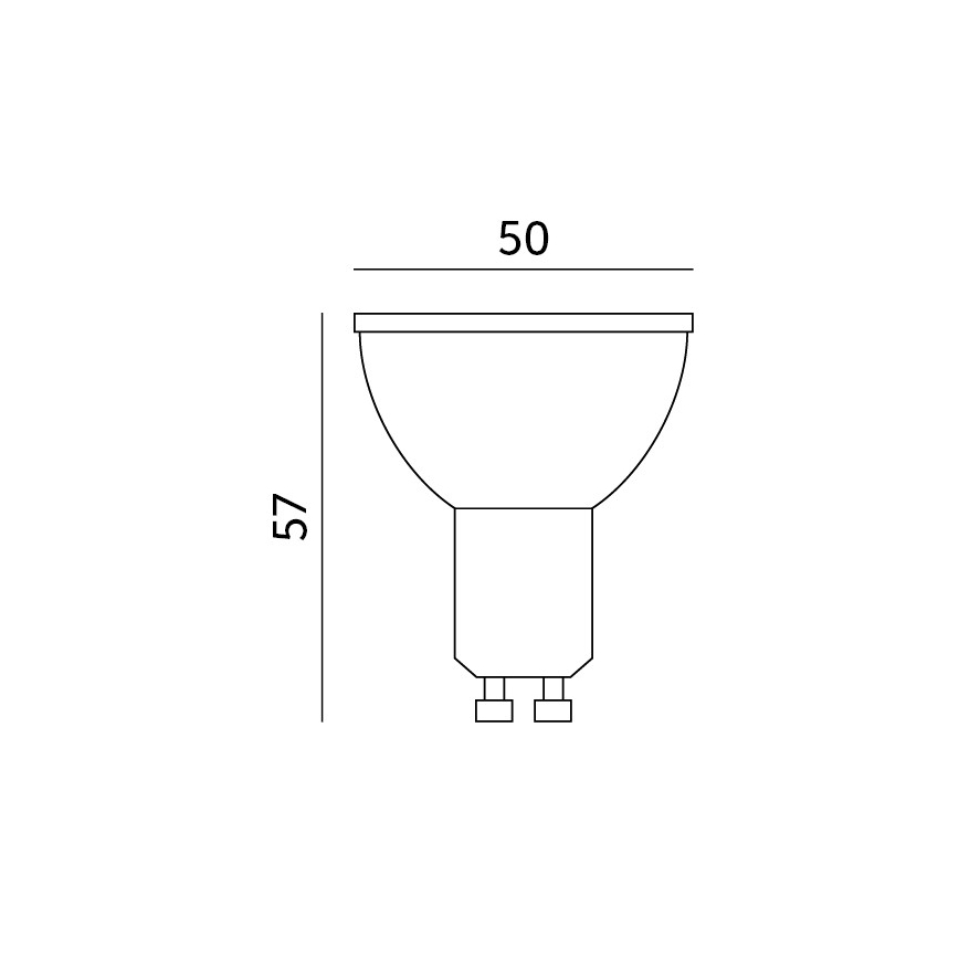 LED RGB Aptumšojama viedā spuldze GU10/5W/230V 2700-6500K Wi-Fi Tuya