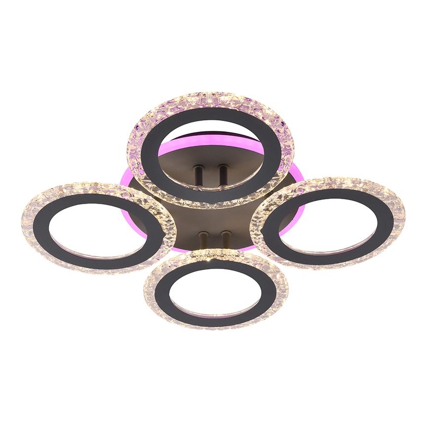 LED RGB Aptumšojama virsapmetuma lustra LED/55W/230V 3000-6500K + tālvadības pults