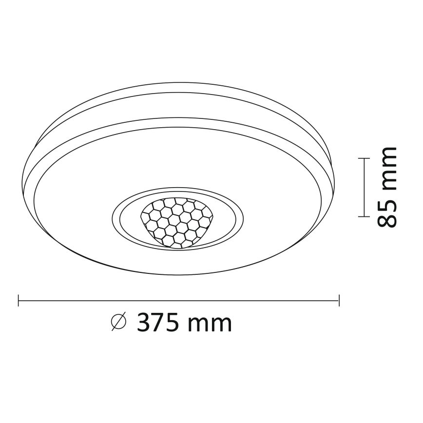 LED RGB Aptumšojams griestu gaismeklis MAGIC DISCO LED/18W/230V + tālvadības pults