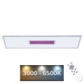 LED RGB Aptumšojams panelis LED/24W/230V 3000-6500K + tālvadības pults