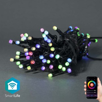 LED RGB Āra Ziemassvētku virtene 42xLED/8 funkcijas 8 m IP65 Wi‑Fi Tuya