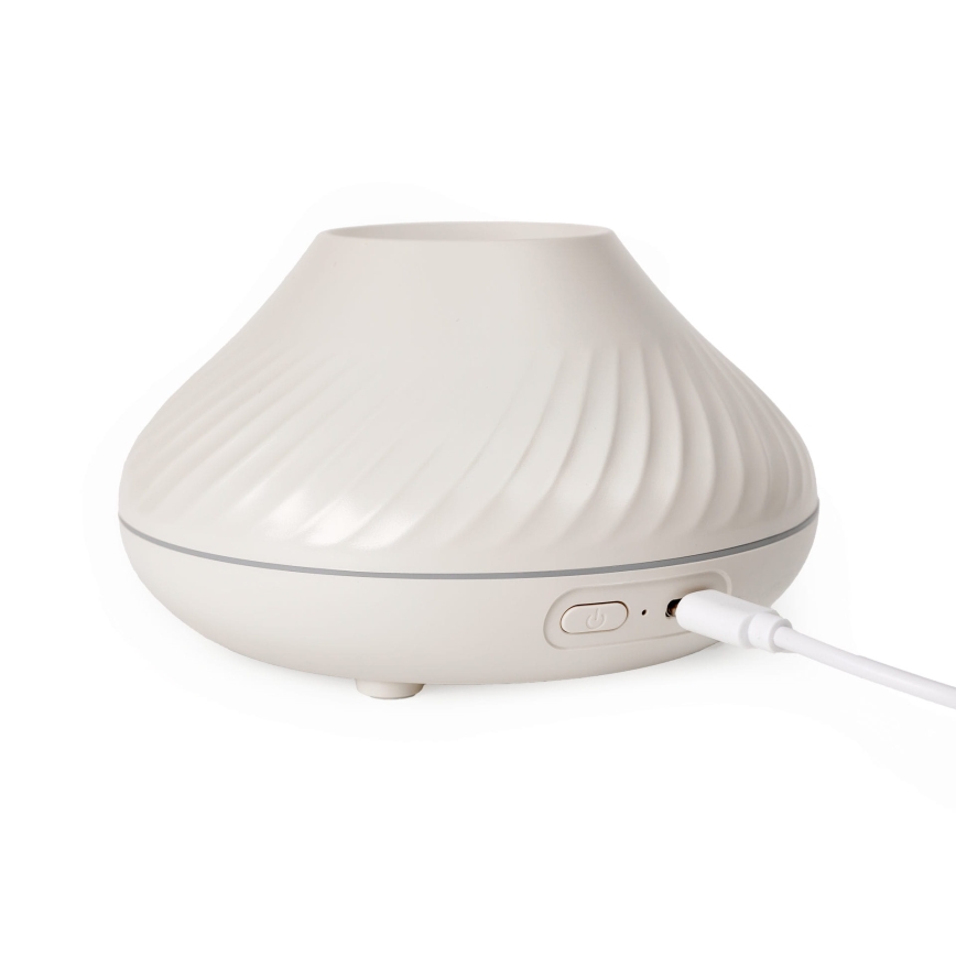 LED RGB Aroma difuzors ar liesmas imitāciju LED/6,5W/5V 130ml balta