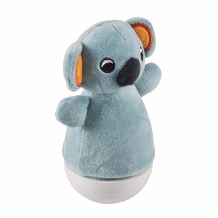LED RGB Bērnu nakts lampiņa ar melodiju 3xAAA/5V koala