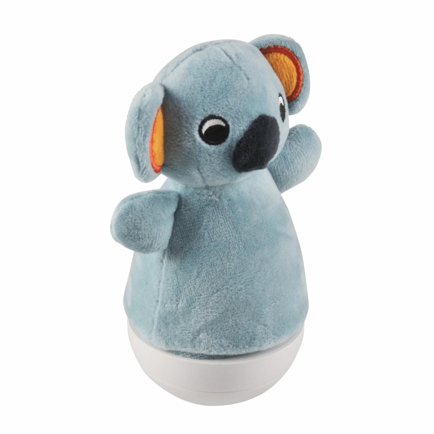 LED RGB Bērnu nakts lampiņa ar melodiju 3xAAA/5V koala