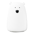 LED RGB Bērnu skārienjūtīgā lampa BEAR LED/0,8W/5V balta + USB