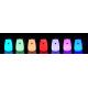 LED RGB Bērnu skārienjūtīgā lampa BEAR LED/0,8W/5V rozā + USB
