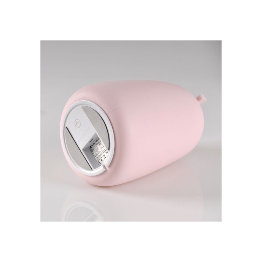 LED RGB Bērnu skārienjūtīgā lampa BEAR LED/0,8W/5V rozā + USB